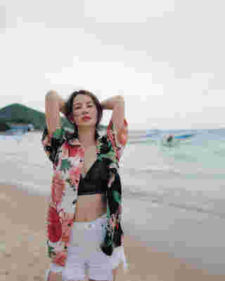 เสื้อฮาวายคลุมทับบิกินี่บราลูกไม้แซ่บ ๆ