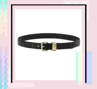 เข็มขัดผู้หญิง Jaspal Gold Buckle Matte Leather Belt