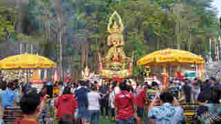 วัดขอหวย 2568 วัดเขาช่องลม (ท้าวเวสสุวรรณทรงราหู ท่านทองล้น) จังหวัดชลบุรี