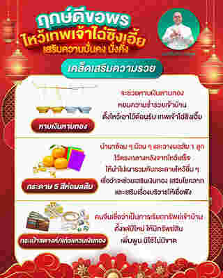 ฤกษ์ดีขอพร ไหว้เทพเจ้าไฉ่ซิงเอี้ย ในวันตรุษจีน 2568 เสริมความมั่นคง มั่งคั่ง