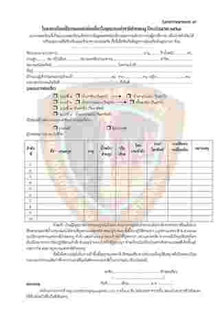 ตัวอย่างเอกสารและใบลงทะเบียนท่องเที่ยวอุทยานแห่งชาติลำคลองงู 2568