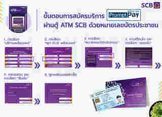 วิธีผูกพร้อมเพย์กับบัตรประชาชนไทยพาณิชย์