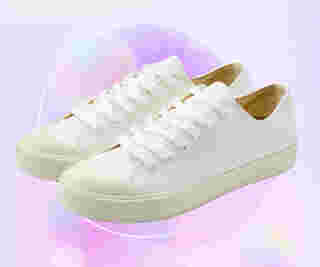 Muji Repellent Sneakers รองเท้าผ้าใบสีขาว