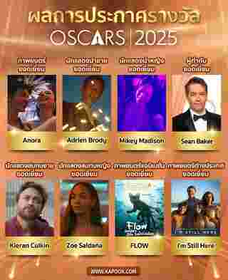 ออสการ์ 2025 ผลรางวัล Oscars 2025