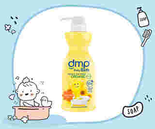 DMP Baby Bath Head to Toe Wash Sunflower Oil Organic pH 5.5