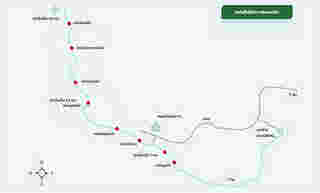แผนที่เส้นทางล่องแก่งหินเพิง