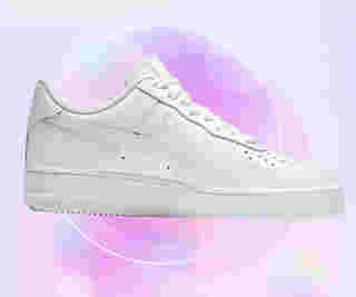 Nike Air Force 1’ Sneakers รองเท้าผ้าใบสีขาว