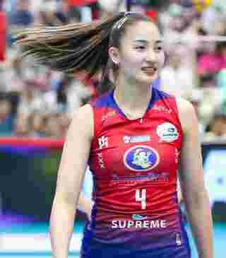 โบว์ กัญญารัตน์ นางฟ้าลูกยางแชมป์ไทยลีก ดีกรีทีมชาติไทย