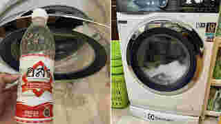 วิธีล้างเครื่องซักผ้าฝาหน้า ด้วยน้ำส้มสายชู