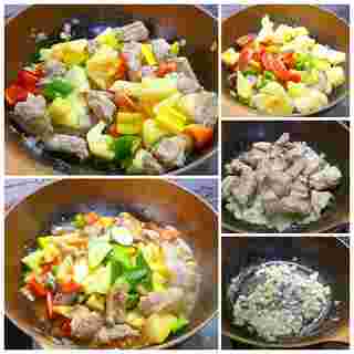 ผัดเปรี้ยวหวานซี่โครงหมู 