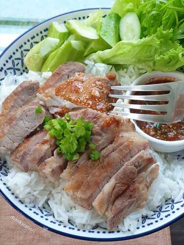 ข้าวหน้าสันคอหมู