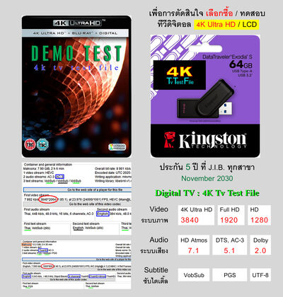 Flash Drive 4K Tv Test File