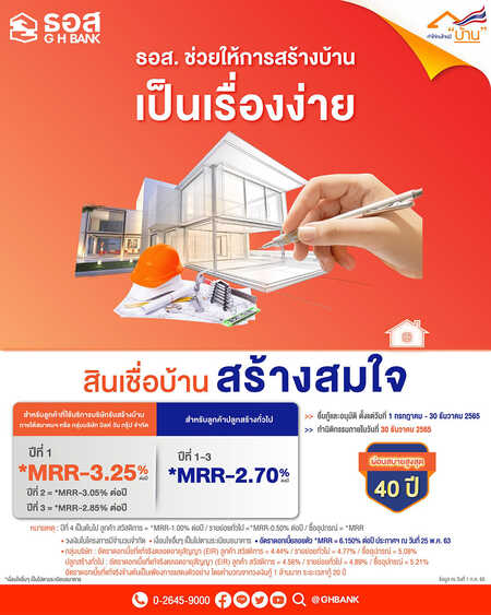 สินเชื่อบ้าน ธอส.