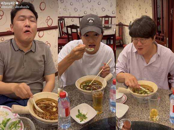 เยาวราชแทบแตก ! ซงจุงกิ - PSY - ซองซีคยอง บุกภัตตาคารจีน ซดหูฉลาม หลังมาไทย