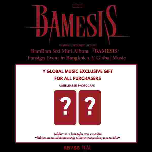 BamBam 3rd Mini Album (BAMESIS) Fansign Event in Bangkok