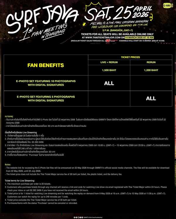 เซิร์ฟ-จาว่า แฟนมีตติ้ง Fan Benefit