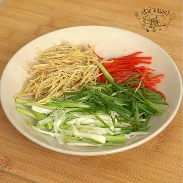 ปลาทับทิมนึ่งซีอิ๊ว