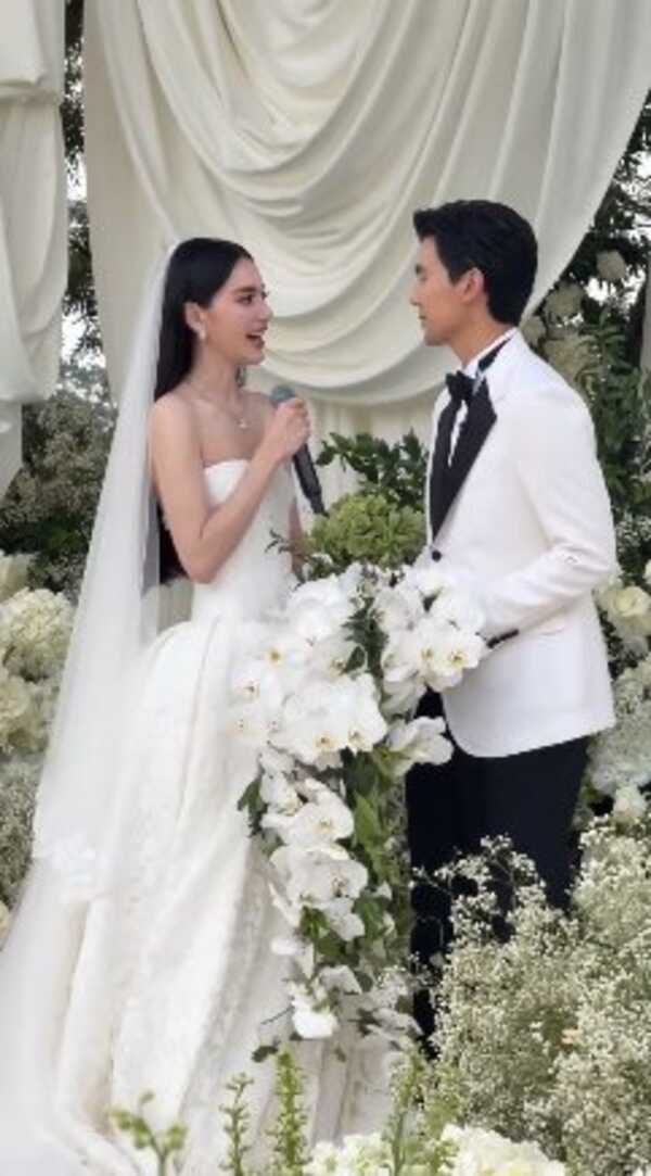 งานแต่งงาน เต๋อ ฉันทวิชช์ ใหม่ ดาวิกา เผยความในใจบ่าวสาว แลกคำมั่นสัญญา