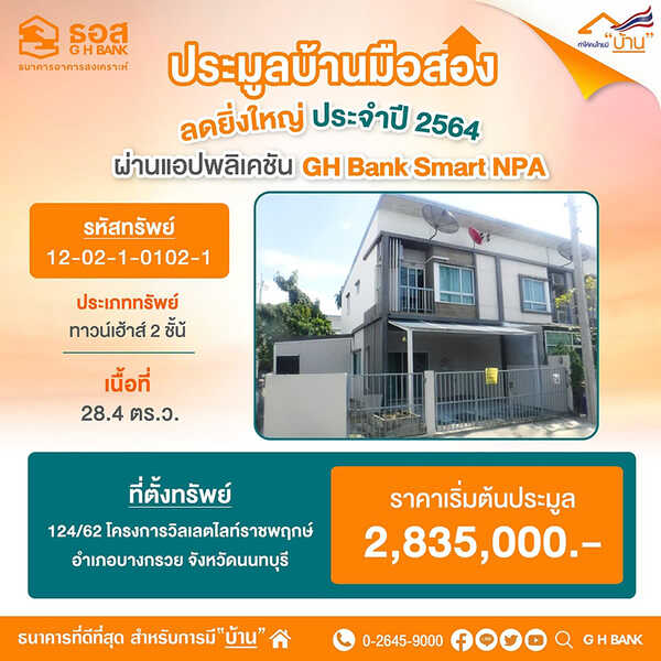 ธอส. เปิดประมูลบ้านมือสอง