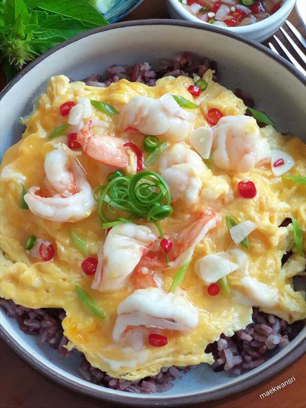 ข้าวไข่ข้นกุ้ง
