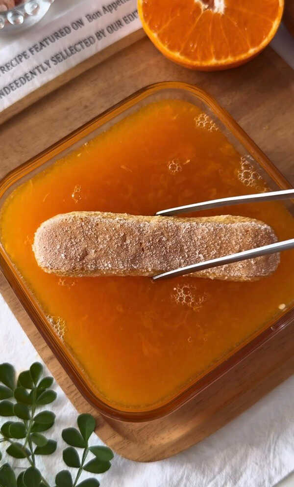 Orange Tiramisu  Yogurt ทีรามิสุโยเกิร์ตส้ม สูตรขนม