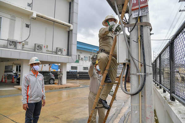 MEA ลงพื้นที่ตรวจสอบระบบไฟฟ้าอุโมงค์ระบายน้ำใต้คลองบางซื่อ