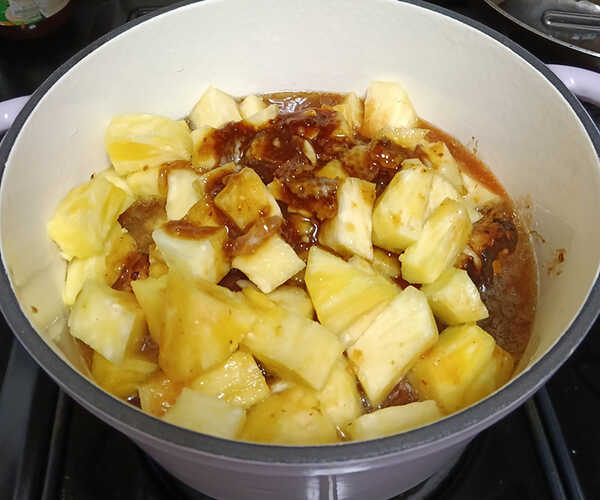 ไก่ตุ๋นซอสน้ำผึ้งสับปะรด เมนูไก่ เมนูตุ๋น ไก่ตุ๋น อาหารไทย สูตรอาหาร