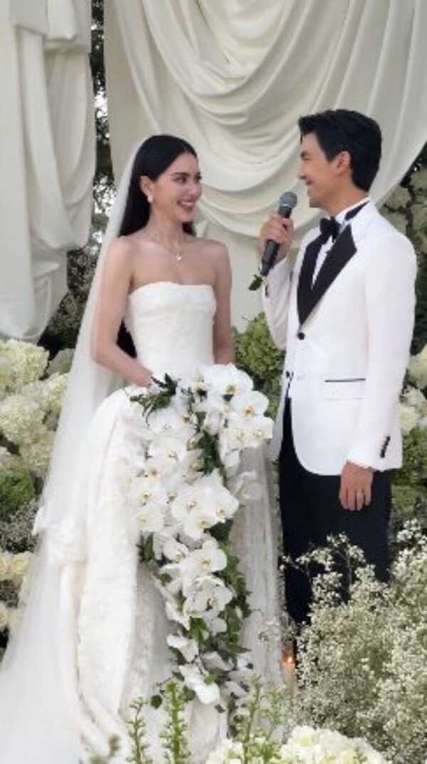 งานแต่งงาน เต๋อ ฉันทวิชช์ ใหม่ ดาวิกา เผยความในใจบ่าวสาว แลกคำมั่นสัญญา