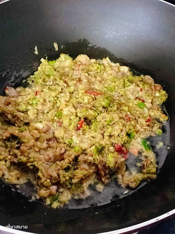 น้ำพริกมะขามหมูสับ เมนูน้ำพริก อาหารไทย สูตรอาหาร