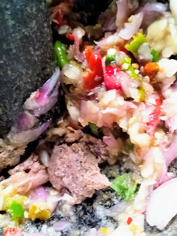 น้ำพริกมะขามหมูสับ เมนูน้ำพริก อาหารไทย สูตรอาหาร