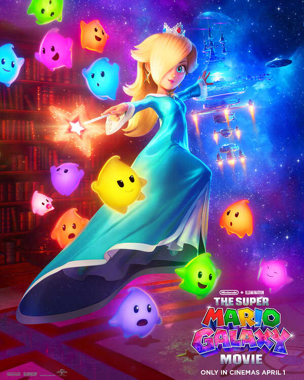 The Super Mario Galaxy Movie หนังซูเปอร์มาริโอ้ หนังแอนิเมชั่น ภาคต่อ หนังใหม่ 2026 โปสเตอร์ คาแรกเตอร์