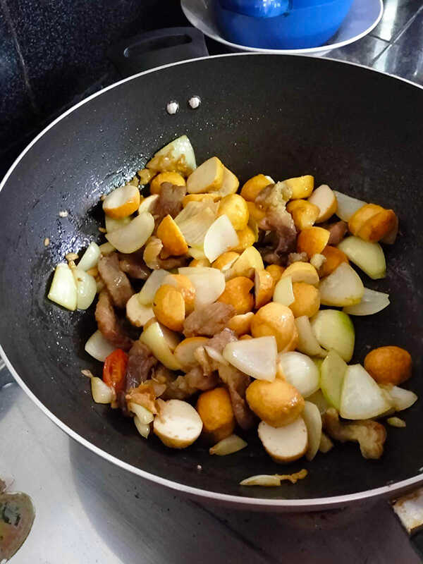 เต้าหู้หมูผัดเปรี้ยวหวาน เมนูผัดเปรี้ยวหวาน เมนูอาหาร สูตรอาหาร