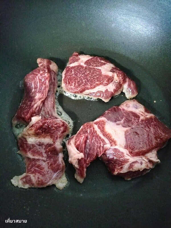 เนื้อย่างกระทะ น้ำจิ้มแจ่วสูตรเด็ด อาหารไทย สูตรอาหาร