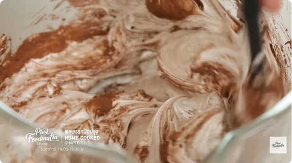 ครันชี่ช็อกโกแลตพัฟโลวา เค้กช็อกโกแลต สูตรขนม