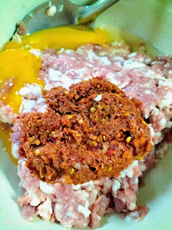 ทอดมันหมูใส่ถั่วพู เมนูหมู เมนูทอดมัน สูตรอาหาร อาหารไทย