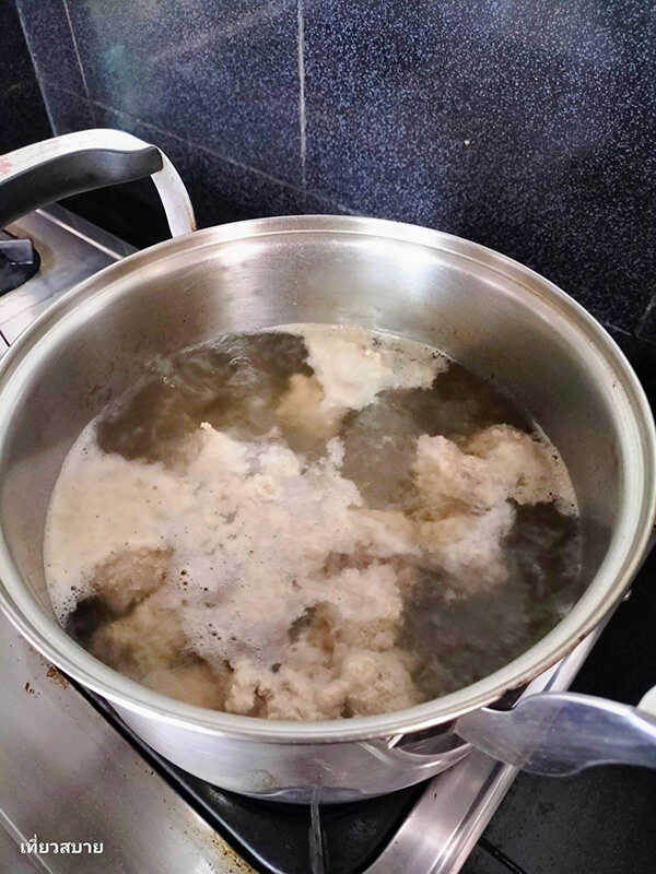 ต้มจืดเต้าหู้หมูสับเห็ดหอม ต้มจืด แกงจืด สูตรอาหาร