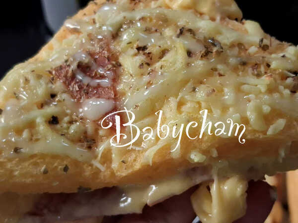 คร็อกเมอซีเยอ (Croque-Monsieur) อาหารเช้า แซนด์วิช สูตรขนม