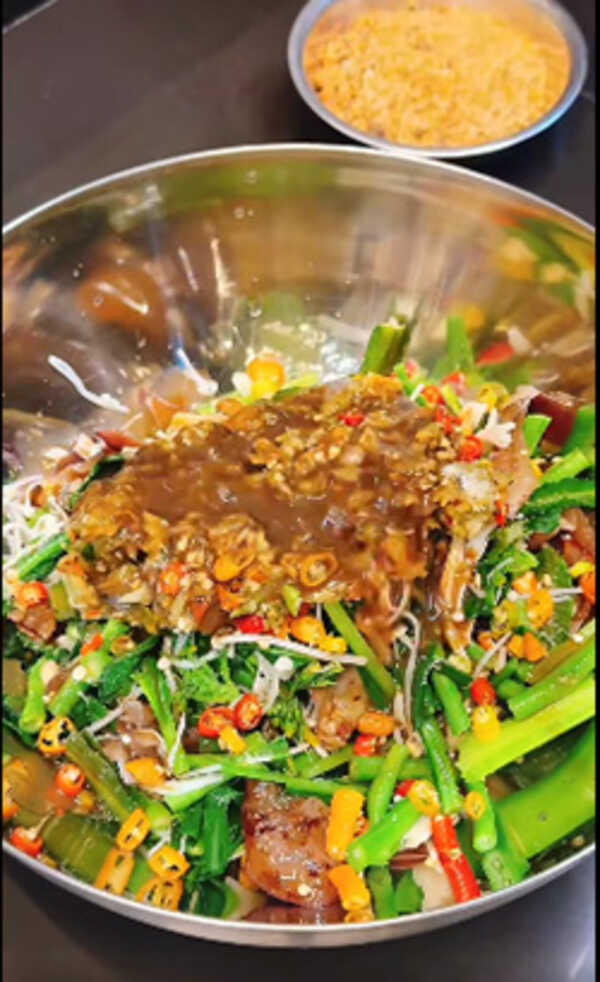 ซุบผักลาว อาหารอีสาน เมนูผัก สูตรอาหาร วิธีทำซุบผักลาว