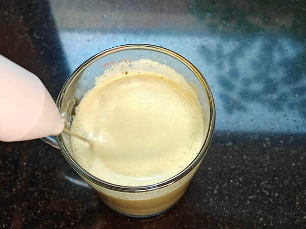 มัทฉะโฟมน้ำส้ม สูตรมัทฉะน้ำผลไม้ สูตรชาเขียว เมนูชาเขียว สูตรเครื่องดื่ม