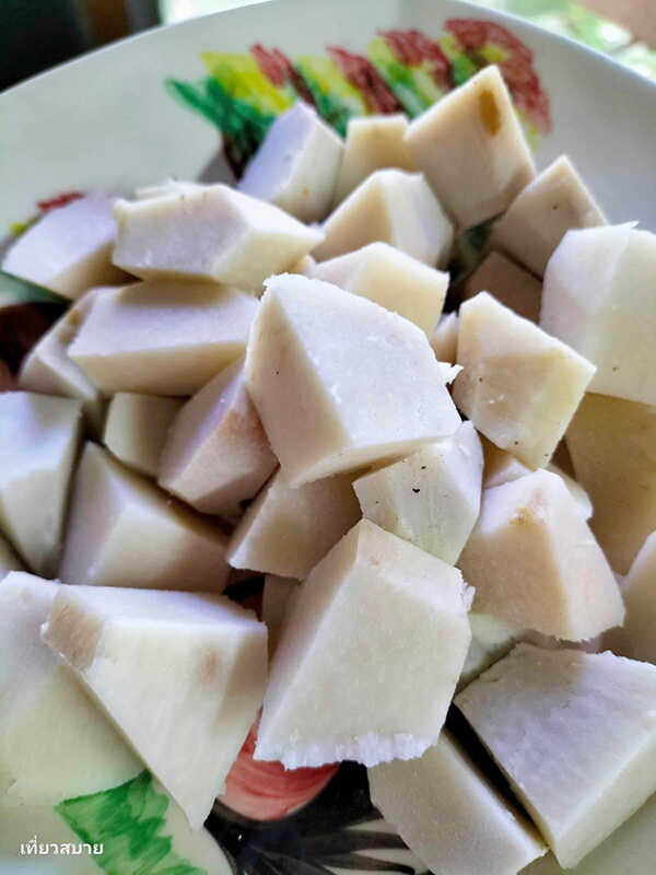 มันพร้าวเคลือบซอสคาราเมล ของหวานฟิวชั่น สูตรขนม