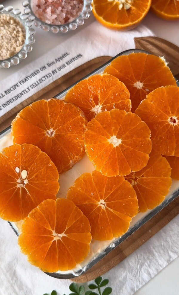 Orange Tiramisu  Yogurt ทีรามิสุโยเกิร์ตส้ม สูตรขนม