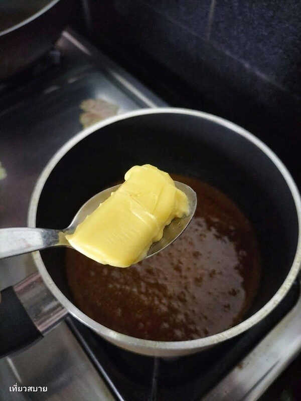 มันพร้าวเคลือบซอสคาราเมล ของหวานฟิวชั่น สูตรขนม