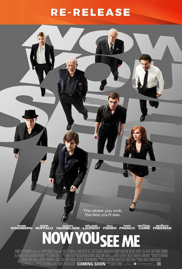 โปรแกรมหนังใหม่ ตุลาคม 2568 Now You See Me อาชญากลปล้นโลก Re-Release โปสเตอร์