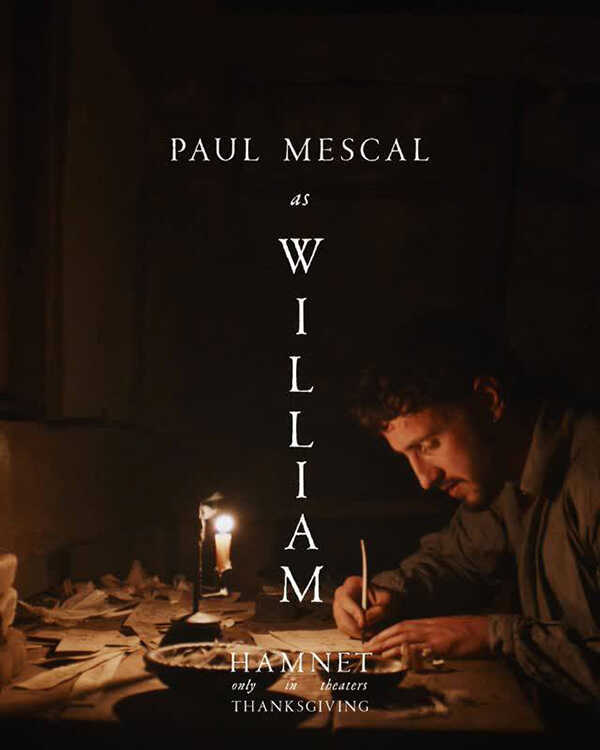 พอล เมสคัล รับบท วิลเลียม เชกสเปียร์ นักแสดงนำ Hamnet แฮมเน็ต