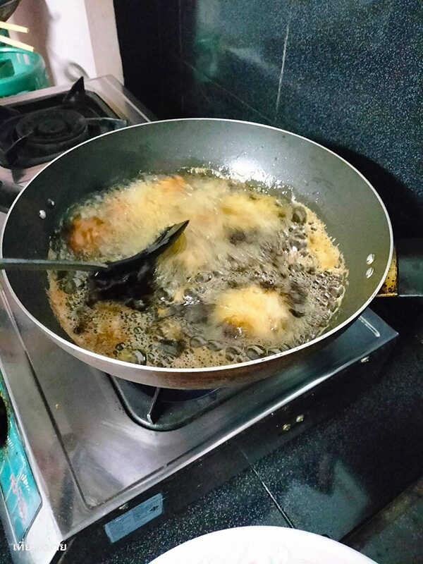 ทอดมันหมูใส่ถั่วพู เมนูหมู เมนูทอดมัน สูตรอาหาร อาหารไทย