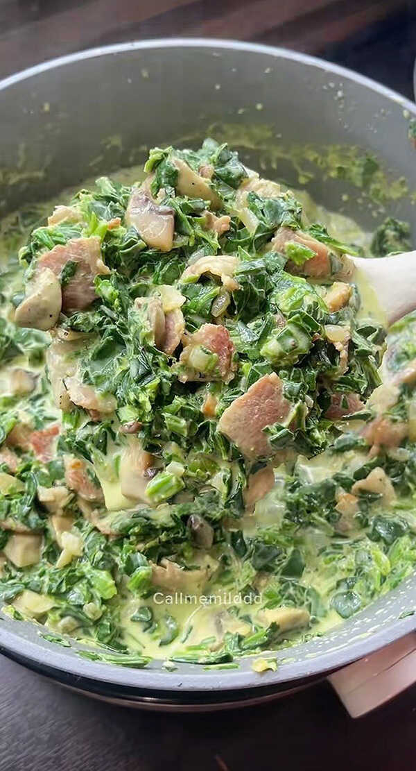 Creamy Spinach Cheese Fold เมนูผักโขมอบชีส อาหารว่าง สูตรอาหาร