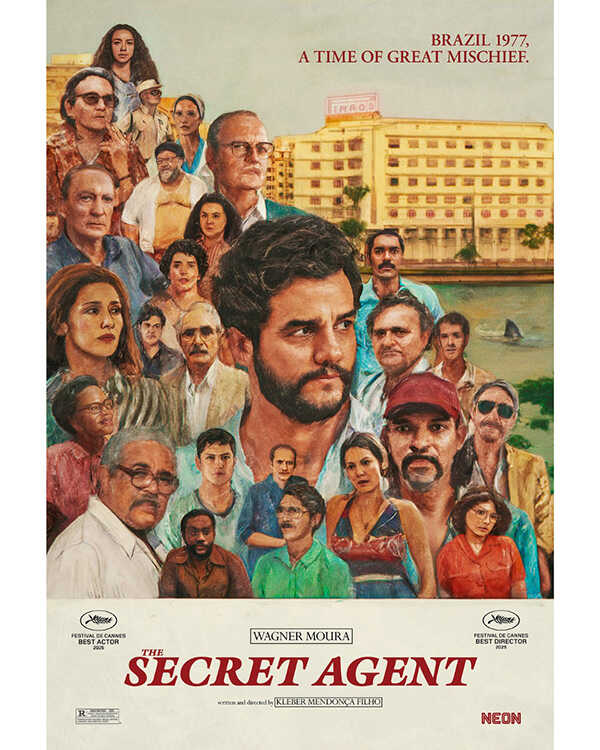 The Secret Agent หนังบราซิลชนะรางวัลลูกโลกทองคำ หนังการเมือง หนังใหม่ 2026 โปสเตอร์