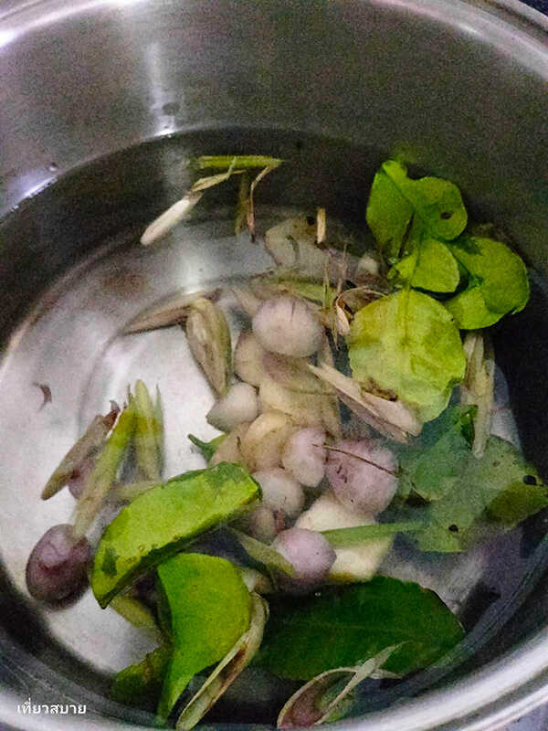 ต้มยำไก่ย่างใบกะเพรา เมนูต้มยำ เมนูไก่ย่าง สูตรอาหาร
