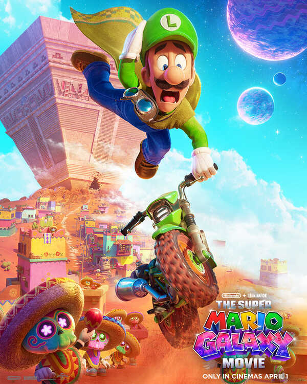 The Super Mario Galaxy Movie หนังซูเปอร์มาริโอ้ หนังแอนิเมชั่น ภาคต่อ หนังใหม่ 2026 โปสเตอร์ คาแรกเตอร์