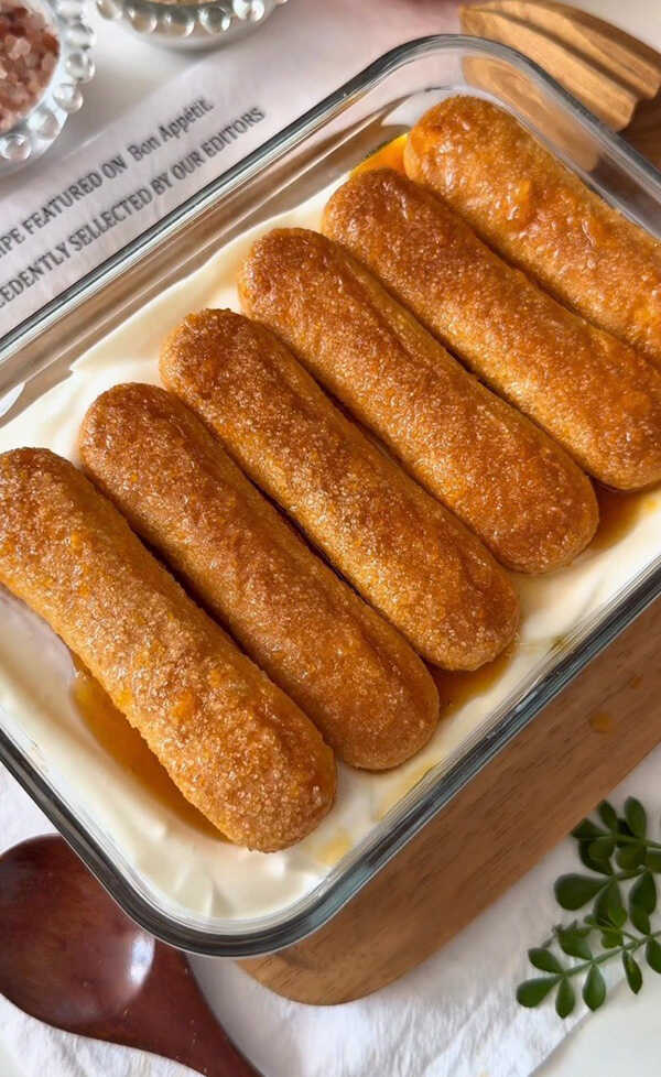 Orange Tiramisu  Yogurt ทีรามิสุโยเกิร์ตส้ม สูตรขนม